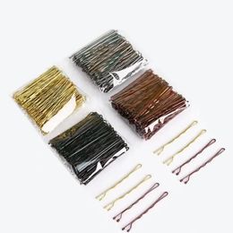 50/100 Pcs 4 colors 5/6cm Hair Clip Lady Hairpins Curly Wavy Grips Hairstyle Hairpins Women Bobby Pins Styling Hair Accessories