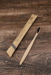 Brosse à dents Portable en bambou, 50/100 pièces, brosses à dents en bois écologiques, personnalisées pour adultes et enfants, gravure de logo 1868493