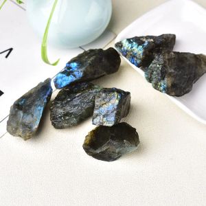 50-100G Natuurlijk kristalblauw Raw Stone Color Labradorite Natuursteen Mineraal Monsters Helende steen Huisinrichting Verzamel geschenken