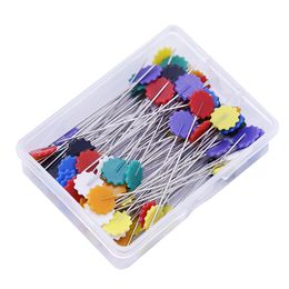 50 / 100pcs 52 mm patchwork aiguille artisanat pins de fleur broches brodures pour les accessoires de couture outil de quilting bricolage