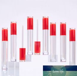 50/100 stks 5 ml ABS lip glanst buis lege lip glazuur buizen, rode dop DIY lip briljant verpakking container