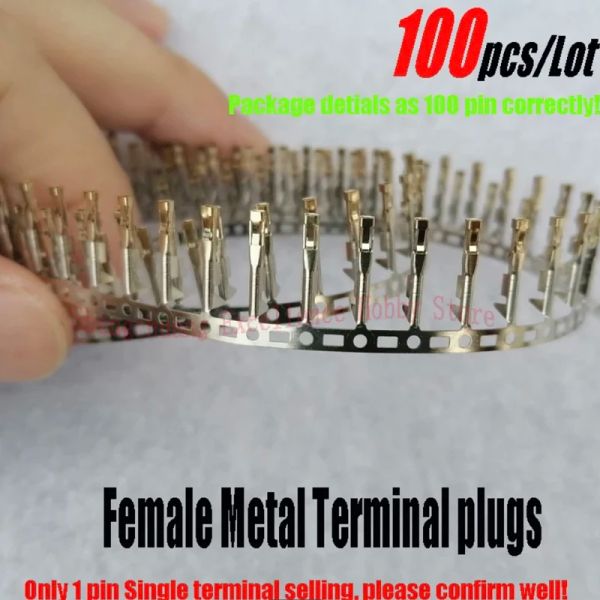 50/100pcs Diy Toy Drone Masculino Hembra Mujer con conector de oro Terminal de metal para JR Futaba Servo Plug clip Cable de batería de cargador