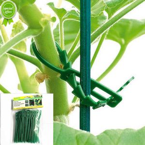 50/100PCS Plastic Plant Ties Reusable Fastener Greenhouse Grow Kit For Garden Tree Tomato Vines Climbing Multi-Function Clip