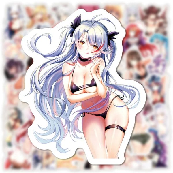 50 / 100pcs Sexy Girl Hentai Waifu Bunny Girl Anime Sticker pour ordinateur portable Notebook Notebook Motorcycle Graffiti Stickers Packs