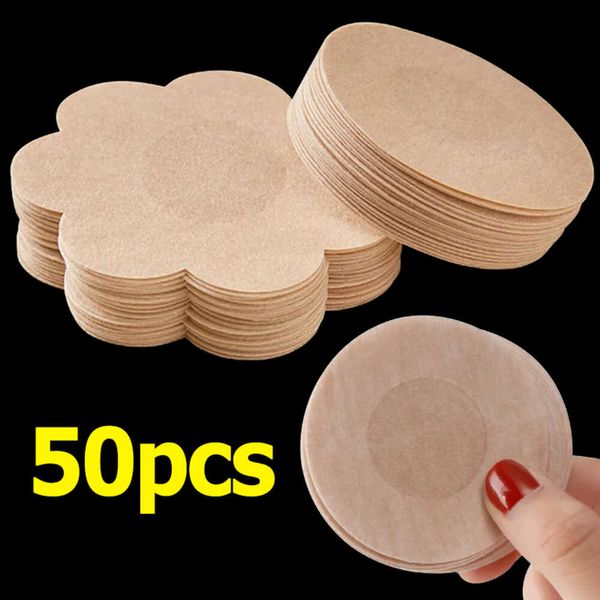 50/10pcs Couvercle de mamelon de tissu femmes Invisible Bra Tamper Rande de lifting du sein Adhésif Autocollant Mélas de mamelon Couvre-poitrine Stickers