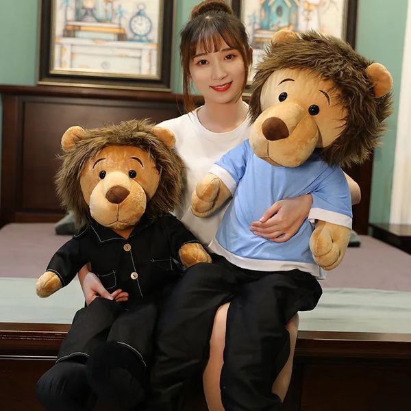 50-125 cm de alta calidad Corea The Kings Lion Toy Lee Minomi lion relleno suave muñeca de peluche animal regalo de cumpleaños para niños 240123