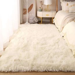 50*140 cm gebied voor groothandel slaapkamer tapijten donzige, niet-slip fuzzy shag pluche zacht ruige bedroed, tie-geverfde woonkamer tapijt gy