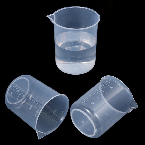 50/150/250/500 ml de taza de medición de plástico para vaso de laboratorio Taza graduada suministros de cocción de cocción