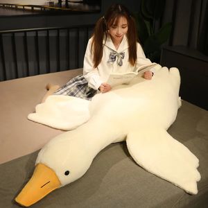 50-190 cm Énormes jouets en peluche d'oie mignonne Big Duck Duck Duck Animal Soupped Sleepw Cushion Coussins de Noël pour les enfants et les filles 231221