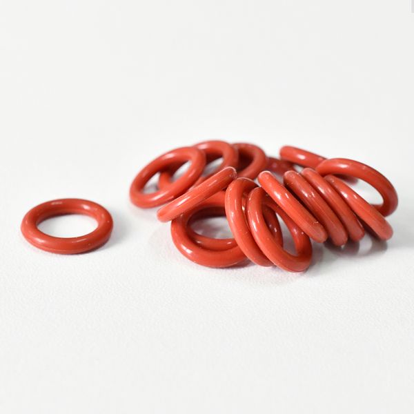 50-200pcs Silicona O Sellado de anillo Arandela Red VMQ Junta tórica Juntos de fontanería Kit de surtido de alta temperatura resistente al aceite