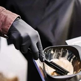 50/20pcs Gants de nitrile noir jetable Latex étanche gratuite durable adapté à la cuisine de la cuisine