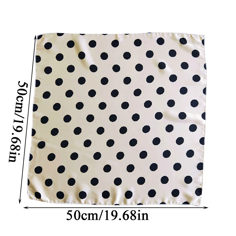 50*50 cm Frauen Schal Big Dot Geometrisch gestreifte Druckschals
