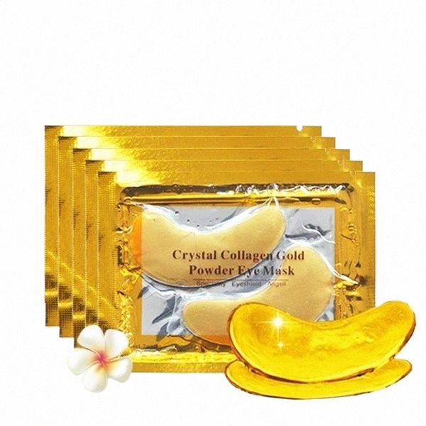 50/60/80/100 pcs cristal collagène or masque pour les yeux cernes acné patchs de beauté pour les soins de la peau des yeux cosmétiques coréens P3Kh #