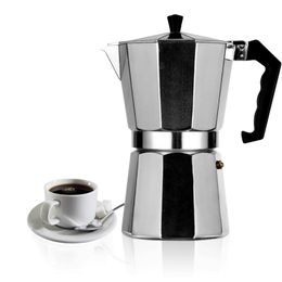 50-600 ml Aluminium Mocha Koffie Pot Rapid Stovetop Brewer Classic Achthoekige Vorm Keuken Accessoires Gebruiksvoorwerpen 220225