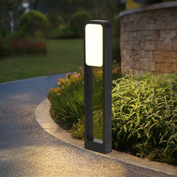 50/70CM extérieur poteau de jardin borne lumineuse 20W Villa pelouse lampes debout poteau en aluminium paysage voie