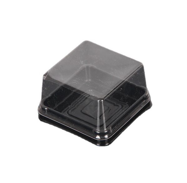 Caja de plástico para pasteles de 50/80/100g, cajas individuales individuales para bandejas de pasteles de Luna, cajas de plástico de Pvc para pasteles de Luna, cajas de embalaje para regalo de alimentos