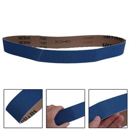 Corturas de lijado de corundum de circonio de 50*915 mm azul 40/60/80/120 gris bandas de cinturones de lijado para acero suave/negro pulido de acero