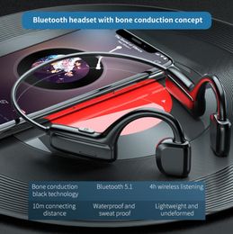 50 écouteurs Bluetooth G1 Sports casque sans fil contour d'oreille principe de conduction osseuse de l'air casque stéréo HIFI avec microphone6377482