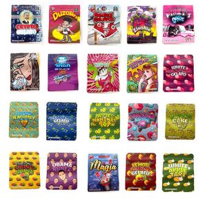 50 ontwerpen Rugzak boyz stand pouch 3,5 cali packs mylar tassen verpakking zakken wit gusherz bubblegum gelato dfg