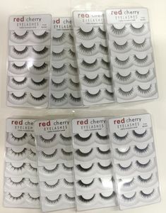 50 lots Red Cherry Fals Cils de cils naturels longs Lash Lash Extension Professionnel Professionnel Faux Cils ailés Faux cils Wispies Y9429558