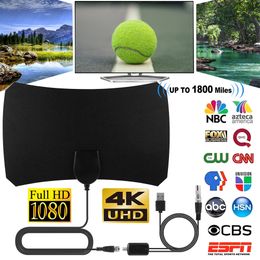 1800 Miles 1080P intérieur TV numérique HDTV antenne rayon Surf Fox antennes récepteur amplificateur Mini DVB-T/T2 antenne UHF VHF