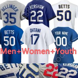 50 Mookie Betts Freddie Freeman honkbalshirt Clayton Kershaw Shohei Ohtani Yoshinobu Yamamoto JD Martinez Mike Will Max Muncy Enrique Hernandez Buehler jeugd