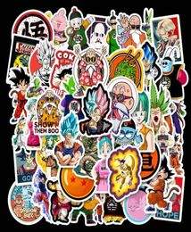 50 calcomanías de computadora de dibujos animados de anime no repetidas para equipos portátiles de portátiles guitarra guitarra diy graffiti fresco sti6127878