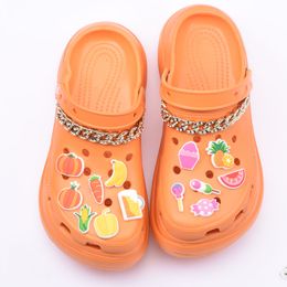 Custom New Lives Fruit diseñador verduras Shoe Charm 3D Design Charms listo stock envío rápido