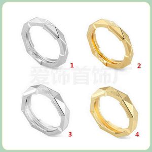 50% de réduction bijoux de créateur bracelet collier bague accessoires lien vers l'amour série paire châtaigne d'eau simplicité géométrique couple bague pour hommes femmes