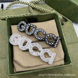 50% korting op designer sieraden armband ketting ring hoofdtooi Strass achterkant pony kristal netto rode clip haarspeld