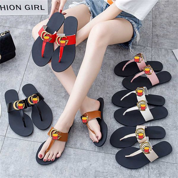 50% de réduction sur les chaussures de créateurs G Word Fémelle fan sandales pour femmes Sandales Mode d'été