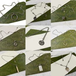 50% de réduction Colliers de pendentif de créateur de série G pour femmes Homme de serpent de qualité 925 STERLING Silver plusieurs styles Collier bijoux de Noël