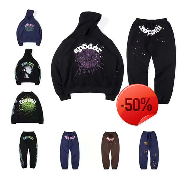 50 de descuento ~ Sudaderas con capucha para hombre Sudaderas con capucha Spider diseñador para hombre 555 sp5der sudadera hombre jersey joven matón 555555 sudaderas con capucha de lujo para mujer araña rosa con diseños