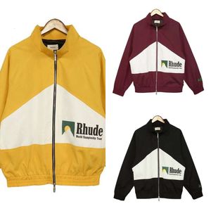 50 Off~Rhude-Shorts mit passenden Buchstaben, Piloten-Casual-Top, modisch, vielseitig, locker sitzende Designer-Mäntel, Jacken, Rhudecoat-Jacke