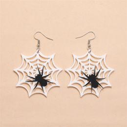 50% de descuento en pendientes de araña para fiesta, decoración de Halloween, pendiente de araña negra, accesorio de Casa Encantada para interiores y exteriores