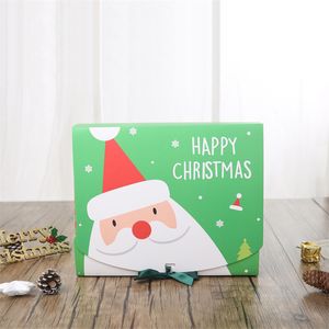 50% de réduction Carré Joyeux Noël Papier Emballage Boîte Père Noël Faveur Sacs-cadeaux Bonne Année Chocolat Boîtes De Bonbons Articles De Fête S911 200pcs