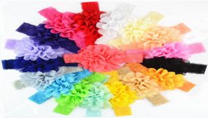 50 Uds. Accesorios para sombreros de bebé, accesorios de flores para la cabeza, gasa de 4 pulgadas con diademas de encaje elástico suave, banda elástica para el cabello 5179179