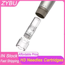 50 PCS Derma Pen Hydra.pen H3 AIGINES CARTRIDGES 12 broches aiguille nano-HR Hs Silicon Chip Nano Tip Work for Hydrapen H3 Microoneedling Device Care Dermapen