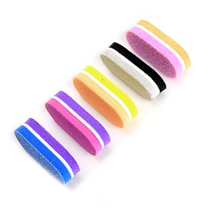 50 PCS Double couleur Mini Nail Sponge Files de tampon Boffon Panding Nails File Pédicure Manucure Tools Gel Nail ACCESSOIRES