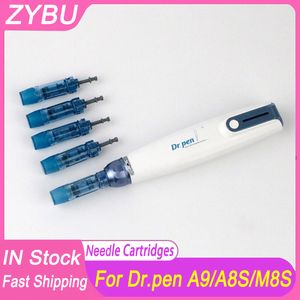 50 stuks Dr. pen A9 Naald Dermapen A8S Bajonet Cartridges MTS Microneedling 12 18 24 36 42 Pin Nano Tip Naalden Anti-terugstroom Ontwerp Derma Pen M8S MTS Hoofden