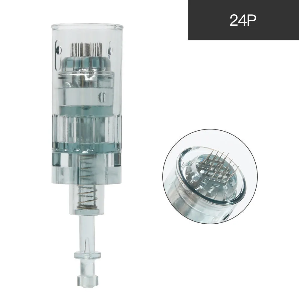 Agujas De 24 Pin Para Dr.pen Ultima M8, Microagujas De Repuesto Original De Dr Pen Microneedling Modelo M8, Micropunción Desechables Auténticos De Microneedle Pen (24 Pin, 5Pcs