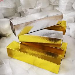 50 stks Gold Silver Cosmetics Packaging Box Gegolfd Carton Care Products BoxGood Aantal