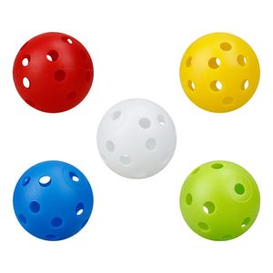 50 Uds. Pelotas para practicar Golf, pelotas de Golf para entrenamiento en interiores, plástico hueco, coloreado 240301