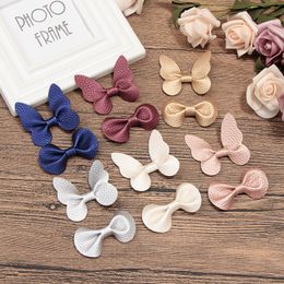 50 pcs vente chaude coréen 12 couleurs papillon arc hairbows bébé fille accessoires avec clip boutique cheveux arcs épingles à cheveux cheveux cravates 105 y2