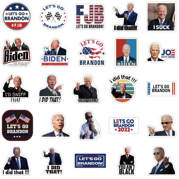 50 pièces Joe Biden autocollants de voiture drôle j'ai fait ça décalcomanie humour ordinaire autocollant étanche bricolage autocollants réfléchissants pour pompe à essence affiche ordinateur portable réservoir de carburant décoration