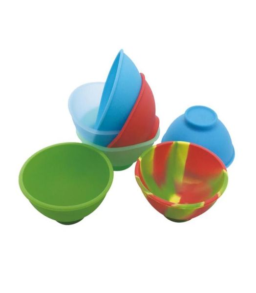 Tarro de cocina de 50 Uds., contenedor de concentrado de silicona para cera de hierbas, cuencos de goma de silicona para concentrado 4410794