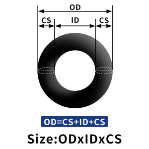 50 PCS/Lot nitrilrubber O-ring Zwart NBR 70A CS 1,5 mm OD11/11.5/12/13/11/15/10