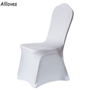 50 PCS Lot Weddingstoel Covers Spandex Stretch Slipcover voor restaurant Banquet Hotel Dining Party Universal Chair Cover Decorations C 190D