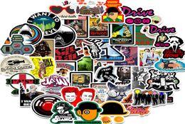 50 PCS Movie Stickers JAWS Drive KILL BILL A Clockwork Oranje Waterdichte Stickers voor Laptop Bagage Skateboard Telefoon Decals3782020