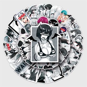 Autocollants de fille anime Waifu Sexy, étiquette graffiti kawaii, pour bricolage, bagages, ordinateur portable, Skateboard, moto, vélo, 50 pièces
